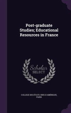 Cover Post-Graduate Studies; Educational Resources in France