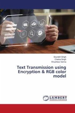 Text Transmission using Encryption & RGB color model