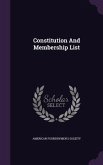 Constitution and Membership List