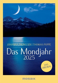 Das Mondjahr 2025 - s/w Taschenkalender - Paungger, Johanna;Poppe, Thomas