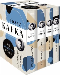 Franz Kafka, Die großen Werke (Die Erzählungen - Der Verschollene - Der Prozess - Das Schloss) (4 Bände im Schuber) - Kafka, Franz