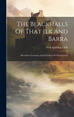 Cover The Blackhalls Of That Ilk And Barra