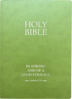 KJV Holy Bible, Be Strong and Courageous Life Verse Edition, Large Print, Olive Ultrasoft - Whitaker House