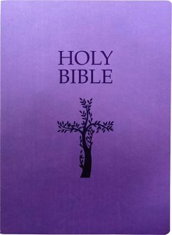 KJV Holy Bible, Cross Design, Large Print, Royal Purple Ultrasoft - Whitaker House