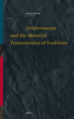Cover Deuteronomy and the Material Transmission of Tradition