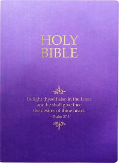 KJV Holy Bible, Delight Yourself in the Lord Life Verse Edition, Large Print, Royal Purple Ultrasoft - Whitaker House