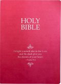KJV Holy Bible, Delight Yourself in the Lord Life Verse Edition, Large Print, Berry Ultrasoft