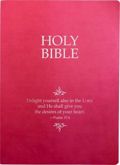 KJV Holy Bible, Delight Yourself in the Lord Life Verse Edition, Large Print, Berry Ultrasoft - Whitaker House