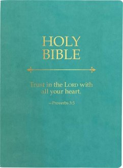 KJV Holy Bible, Trust in the Lord Life Verse Edition, Large Print, Coastal Blue Ultrasoft - Whitaker House