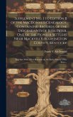 Supplement No. 1 to Edition B of the MacDonald Genealogy. Containing Records of the Descendants of Jesse Peter, One of the Pioneer Settlers Near Mackv