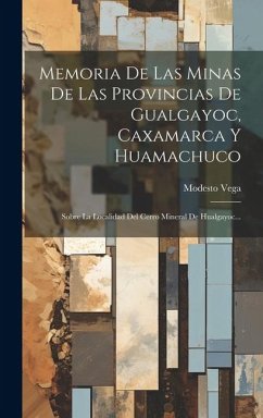Memoria De Las Minas De Las Provincias De Gualgayoc, Caxamarca Y Huamachuco: Sobre La Localidad Del Cerro Mineral De Hualgayoc... - Vega, Modesto