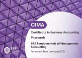 CIMA BA2 Fundamentals of Management Accounting CIMA BA2 Fundamentals of Management Accounting