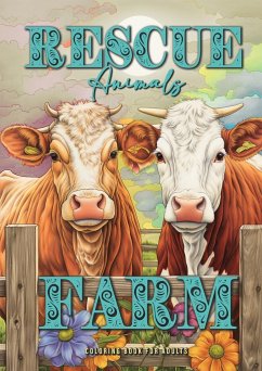 Rescue Animals Farm Coloring Book for Adults - Publishing, Monsoon