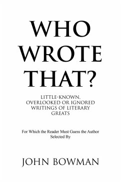 Cover Who Wrote That? (eBook, ePUB)