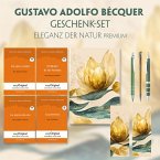 Gustavo Adolfo Bécquer Geschenkset - 4 Bücher (mit Audio-Online) + Eleganz der Natur Schreibset Premium, m. 4 Beilage, m