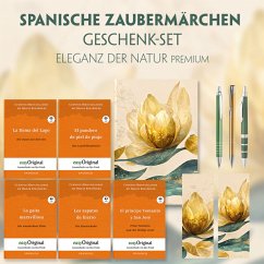 Spanische Zaubermärchen Geschenkset - 5 Bücher (mit Audio-Online) + Eleganz der Natur Schreibset Premium, m. 5 Beilage, - Cuentos