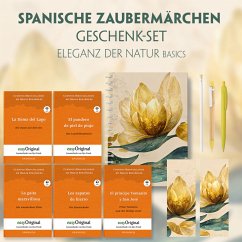 Spanische Zaubermärchen Geschenkset - 5 Bücher (mit Audio-Online) + Eleganz der Natur Schreibset Basics, m. 5 Beilage, m - Cuentos