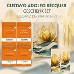 Gustavo Adolfo Bécquer Geschenkset - 4 Bücher (mit Audio-Online) + Eleganz der Natur Schreibset Basics, m. 4 Beilage, m.