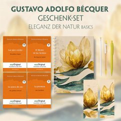 Gustavo Adolfo Bécquer Geschenkset - 4 Bücher (mit Audio-Online) + Eleganz der Natur Schreibset Basics, m. 4 Beilage, m. - Bécquer, Gustavo Adolfo