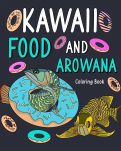 Kawaii Food and Arowana Coloring Book - Paperland