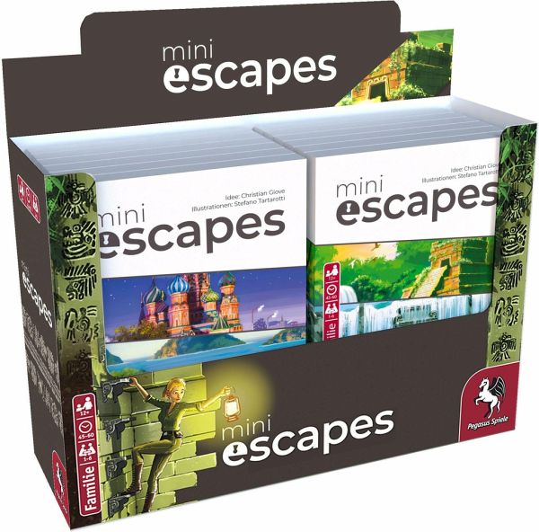 MiniEscapes Display (je 6 der 2 Fälle)