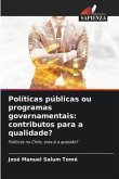 Políticas públicas ou programas governamentais: contributos para a qualidade?
