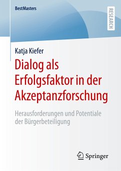 Dialog als Erfolgsfaktor in der Akzeptanzforschung - Kiefer, Katja