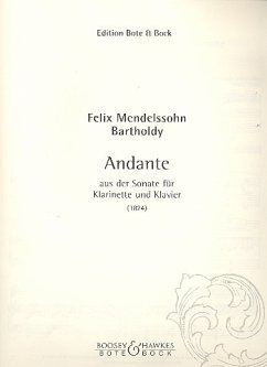 Cover Andante für Klarinette und Klavier