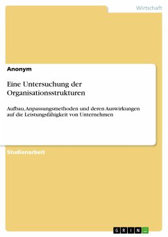 Eine Untersuchung der Organisationsstrukturen (eBook, PDF)