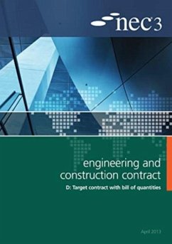 Cover NEC3 Engineering and Construction Contract Option D: Target contract with bill of quantities