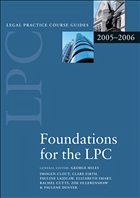 Foundations for the LPC - Miles, George / Clout, Imogen / Firth, Clare / Laidlaw, Pauline / Cutts, Rachel / Ollerenshaw, Zoe / Deneyer, Paulene / Smart, Elizabeth