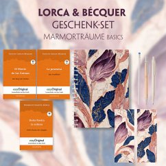 Lorca & Bécquer Geschenkset - 3 Bücher (mit Audio-Online) + Marmorträume Schreibset Basics, m. 3 Beilage, m. 3 Buch - García Lorca, Federico;Bécquer, Gustavo Adolfo
