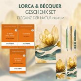 Lorca & Bécquer Geschenkset - 3 Bücher (mit Audio-Online) + Eleganz der Natur Schreibset Premium, m. 3 Beilage, m. 3 Buc