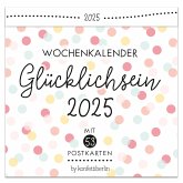 Postkartenkalender Glücklichsein 2025 by konfettiberlin