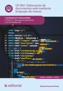 Elaboración de documentos web mediante lenguajes de marcas. IFCD0210 (eBook, ePUB) - Guerrero Pérez, Ramón