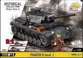COBI Historical Collection 2289 - Panzer III Ausf.J 2in1 Modell, 590Klemmbausteine, 1 Figur
