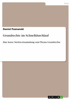 Grundrechte im Schnelldurchlauf (eBook, PDF) - Poznanski, Daniel