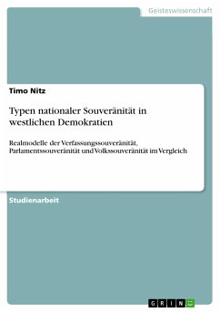 Typen nationaler Souveränität in westlichen Demokratien (eBook, PDF) - Nitz, Timo