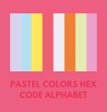 PASTEL COLORS HEX CODE ALPHABET - Bild 1