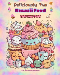 Deliciously Fun Kawaii Food   Coloring Book   Over 40 cute kawaii designs for food-loving kids and adults - Editions, Japan; Art