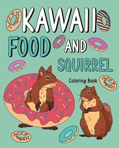 Kawaii Food and Squirrel Coloring Book - Paperland