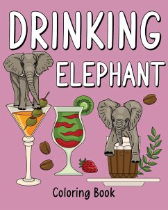 Cover Drinking Elephant Coloring Book