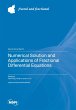 Numerical Solution and Applications of... - Bild 1