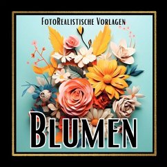 Blumen 3D Malbuch 