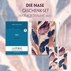 Die Nase Geschenkset (Buch mit Audio-Online) + Marmorträume Schreibset Basics, m. 1 Beilage, m. 1 Buch