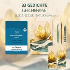 33 russische Gedichte Geschenkset (Buch mit Audio-Online) + Eleganz der Natur Schreibset Premium, m. 1 Beilage, m. 1 Buc