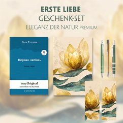 Erste Liebe Geschenkset (Softcover mit Audio-Online) + Eleganz der Natur Schreibset Premium, m. 1 Beilage, m. 1 Buch - Turgenew, Iwan