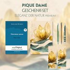 Pique Dame Geschenkset (Buch mit Audio-Online) + Eleganz der Natur Schreibset Premium, m. 1 Beilage, m. 1 Buch