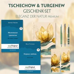 Tschechow & Turgenew Geschenkset - 2 Bücher (Hardcover mit Audio-Online) + Eleganz der Natur Schreibset Premium, m. 2 Be - Tschechow, Anton Pawlowitsch;Turgenew, Iwan