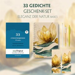 33 russische Gedichte Geschenkset (Buch mit Audio-Online) + Eleganz der Natur Schreibset Basics, m. 1 Beilage, m. 1 Buch - Frank, Ilya